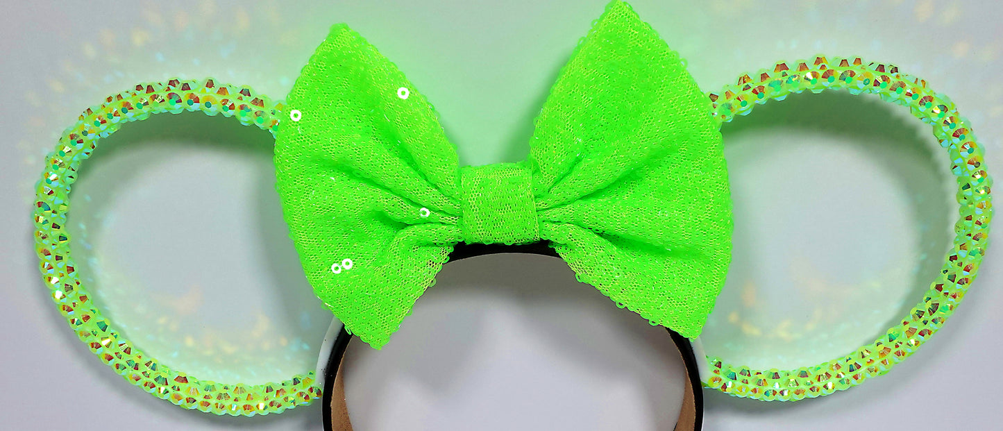 Classic Neon Green Sparkle