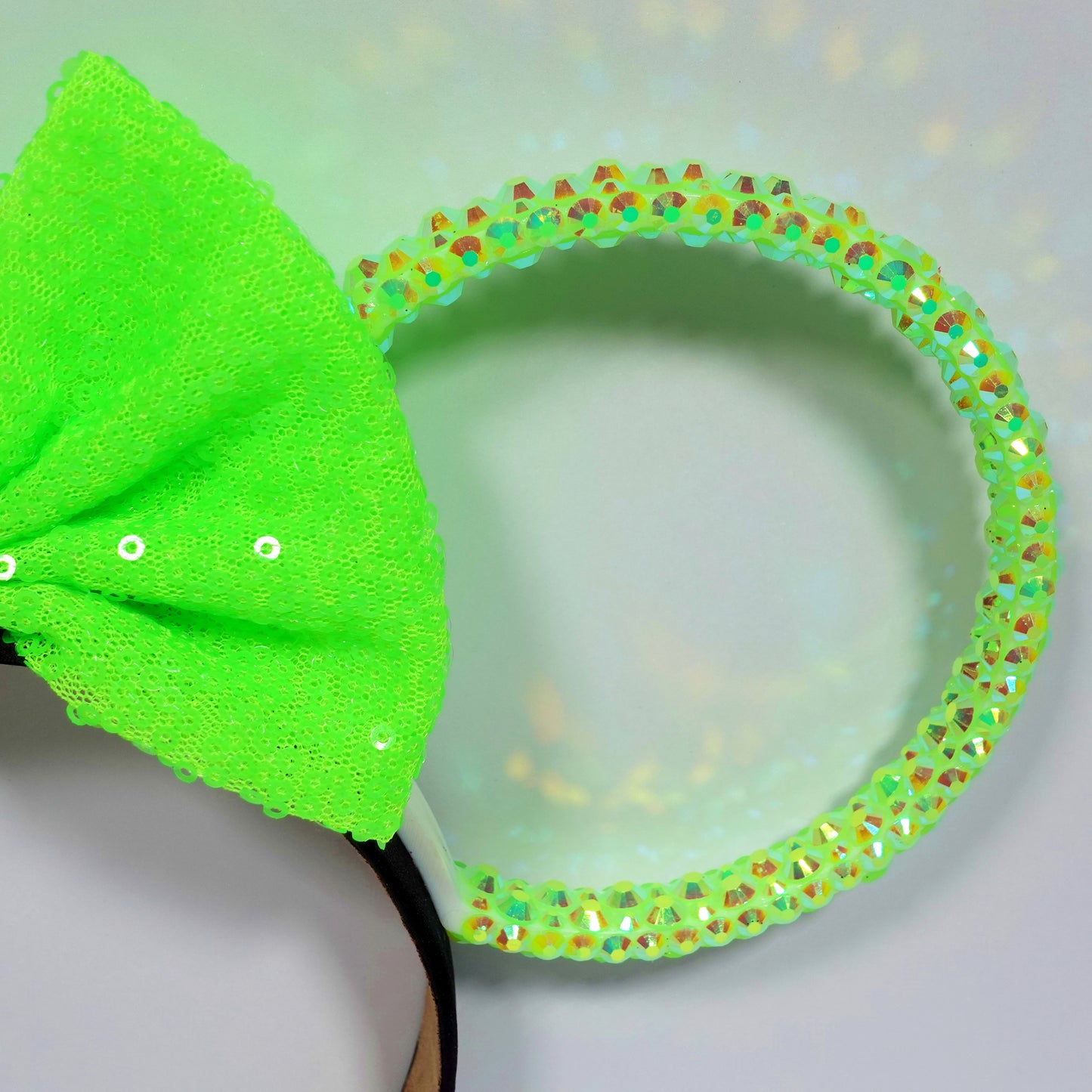 Classic Neon Green Sparkle