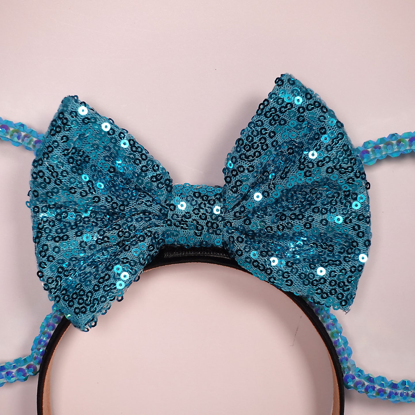 Classic Light Teal Sparkle With Interchangeable Bows