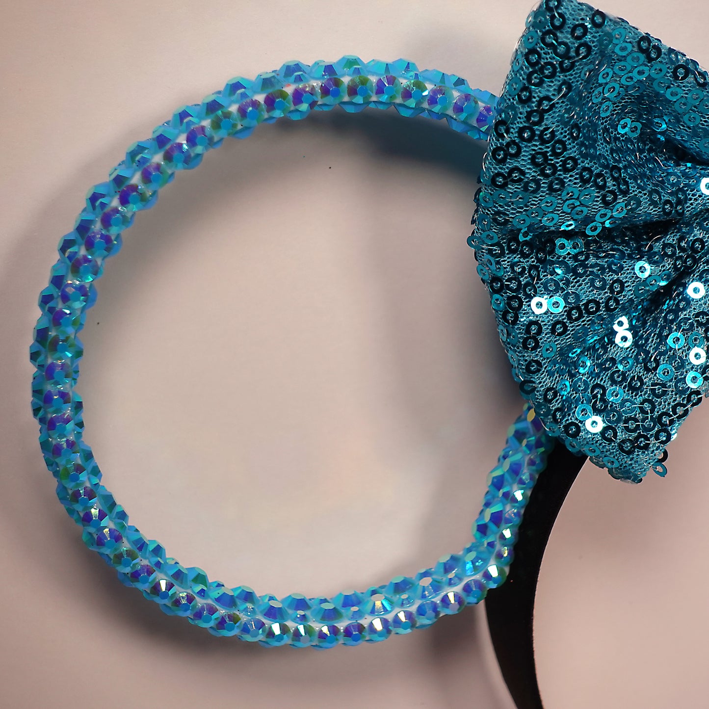 Classic Light Teal Sparkle With Interchangeable Bows