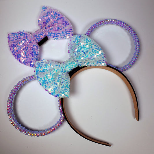 Classic Perrywinkle Sparkle With Interchangeable Bows