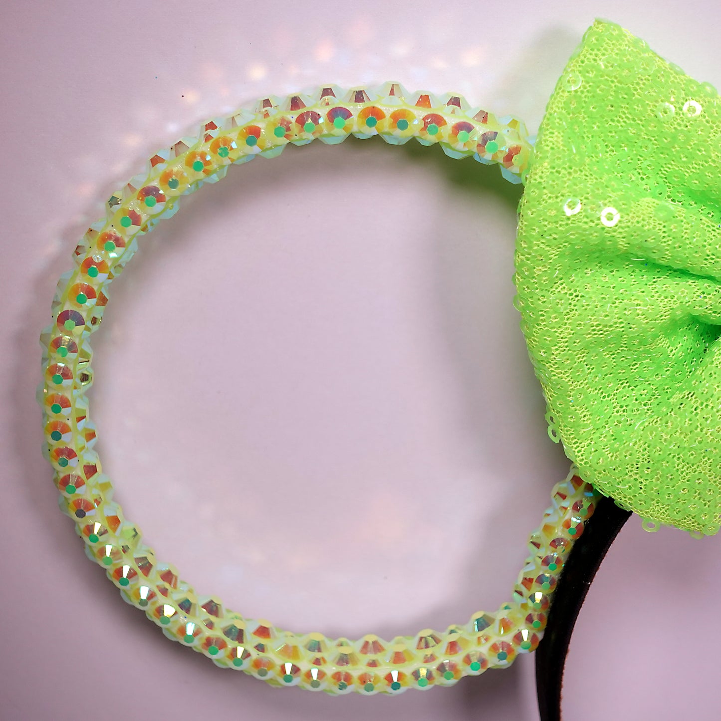 Classic Neon Light Green Sparkle