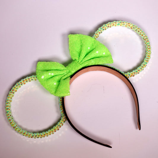 Classic Neon Light Green Sparkle