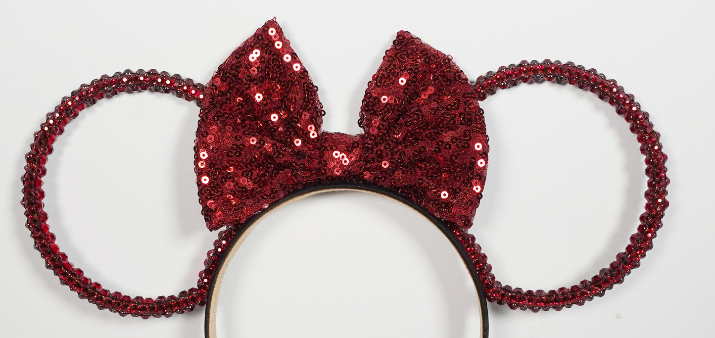 Classic Dark Red Ears