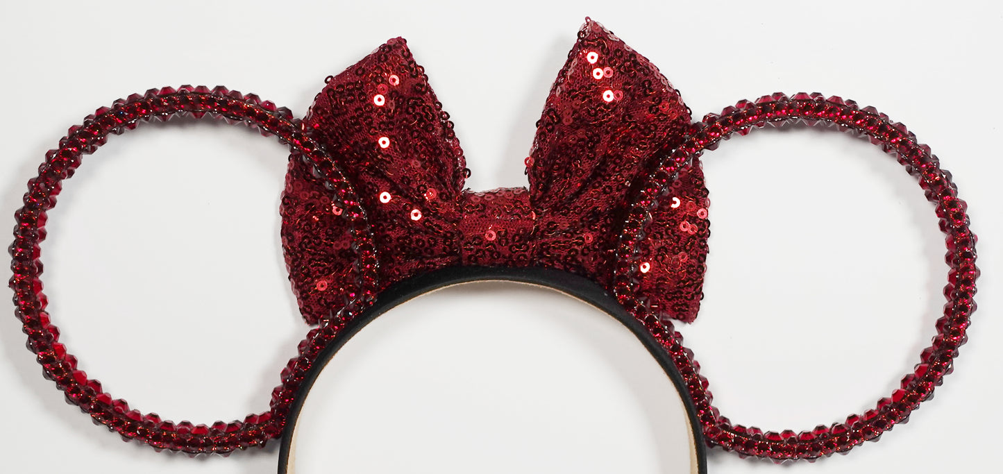 Classic Dark Red Ears