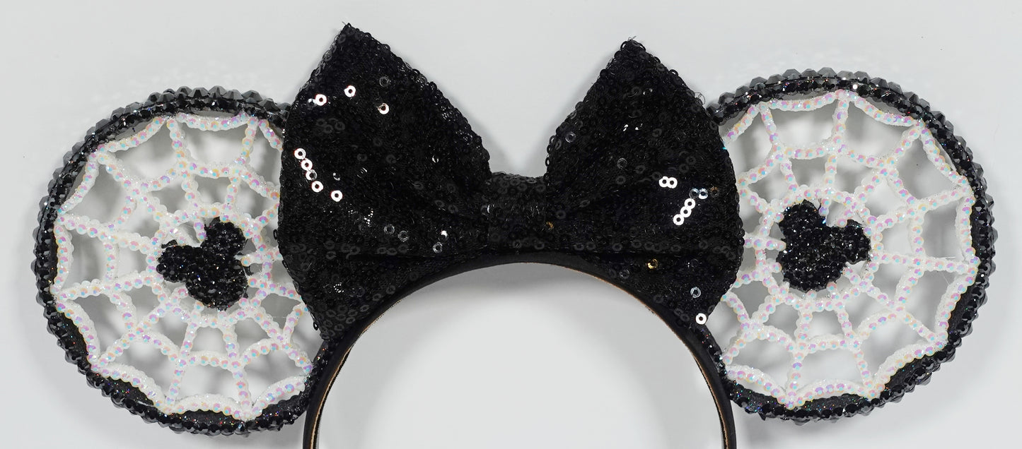 Spiderweb Spooky Mouse Character Ears
