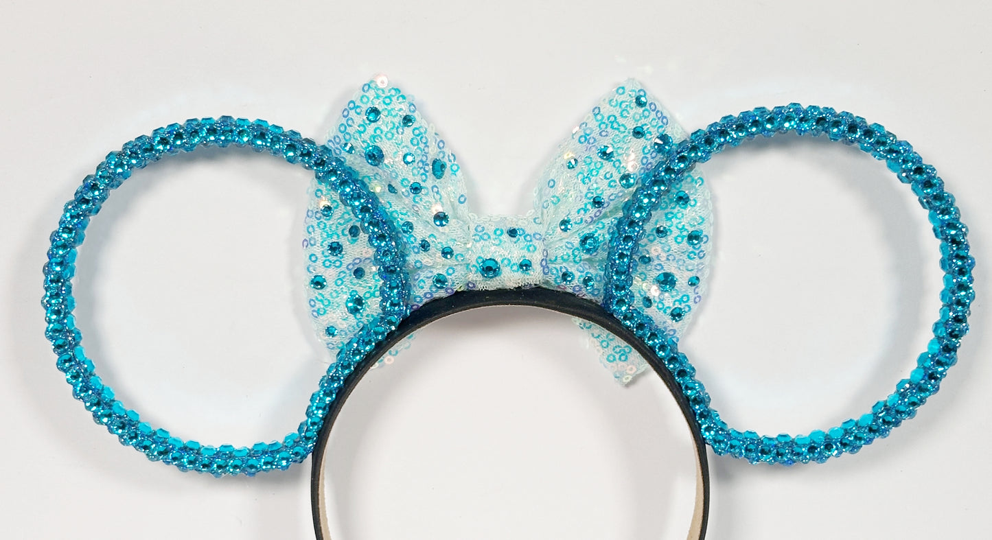 Classic Caribbean Blue Sparkle Ears