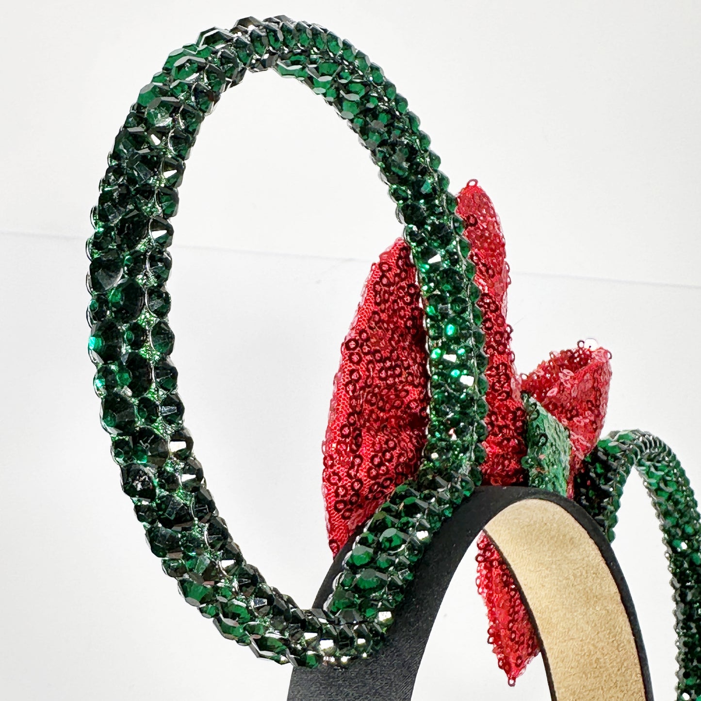 Classic Christmas Green Sparkle Ears