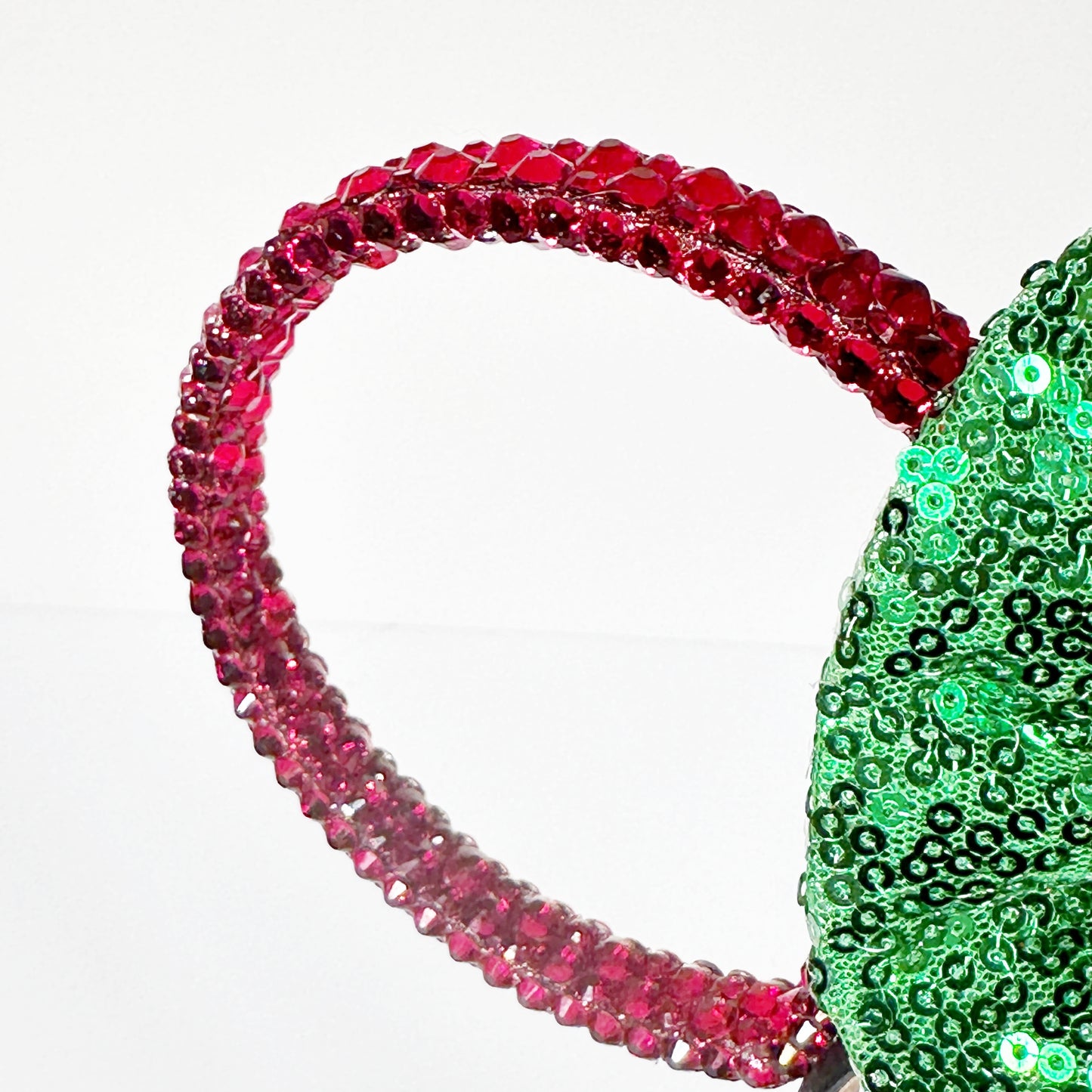 Classic Christmas Red Sparkle Ears